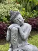 Product image 2 of the product “Rahman - Buddha relax- one leg up, 65 cm H | cast stone ”